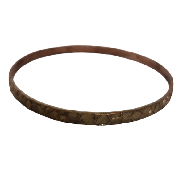 Cooper Ridges Textured Bracelet Bangle - Picture 2 of 2